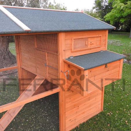 Hühnerstall aus Holz - Hühnerhaus für 10 Hühner | Ferranti