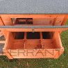 Hühnerstall für 10 Hühner aus Holz