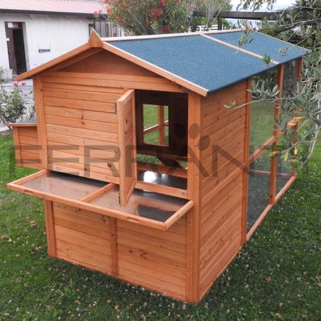 Hühnerstall aus Holz - Hühnerhaus für 10 Hühner | Ferranti