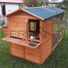Hühnerstall für 10 Hühner aus Holz