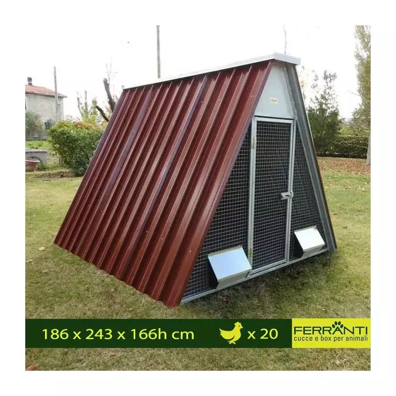 Hühnerstall für 12-20 Hühner - ohne Bodengitter