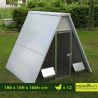 Winterfester Hühnerstall für 12-20 Hühner Bodenlos