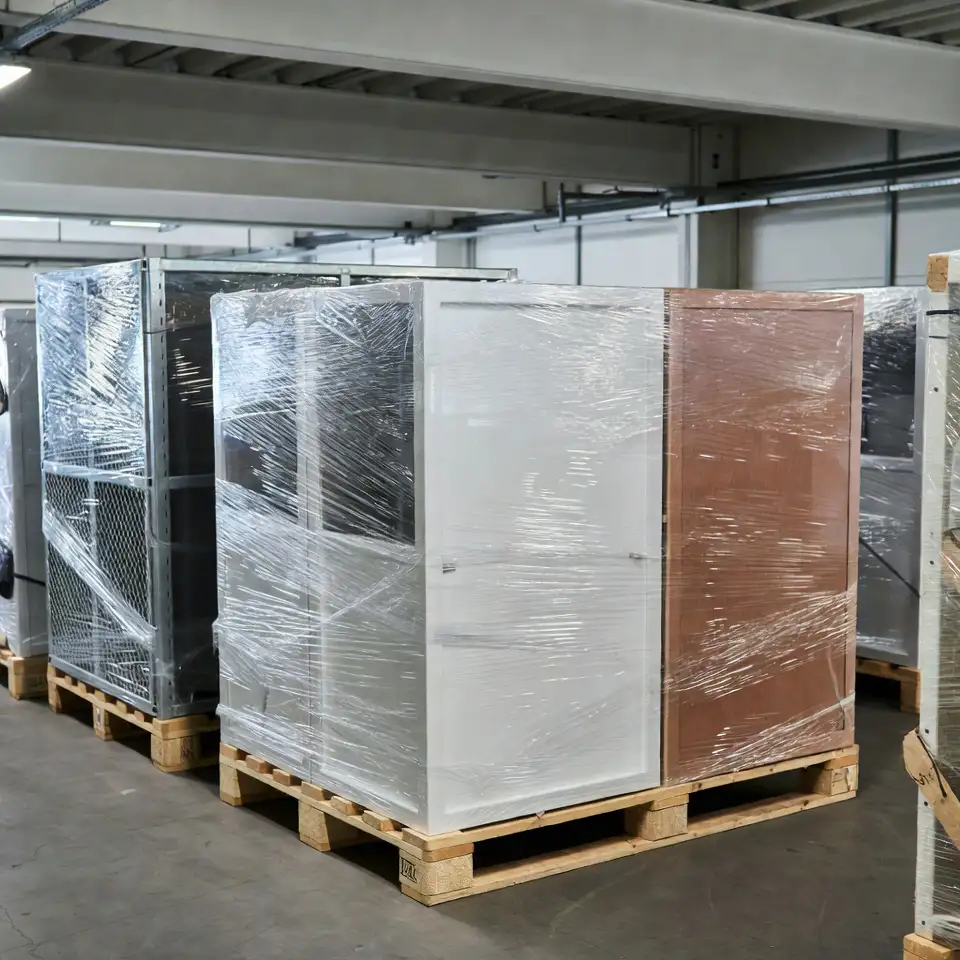 Au&szlig;en-Hundezwinger Paneele auf Paletten